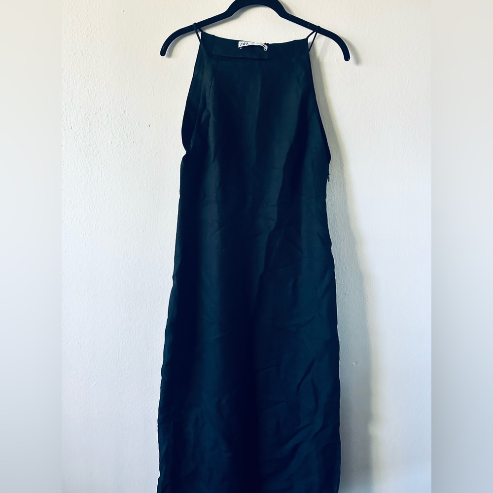 Boob side zara black dress